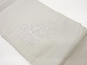 竜胆車紋刺繍名古屋帯